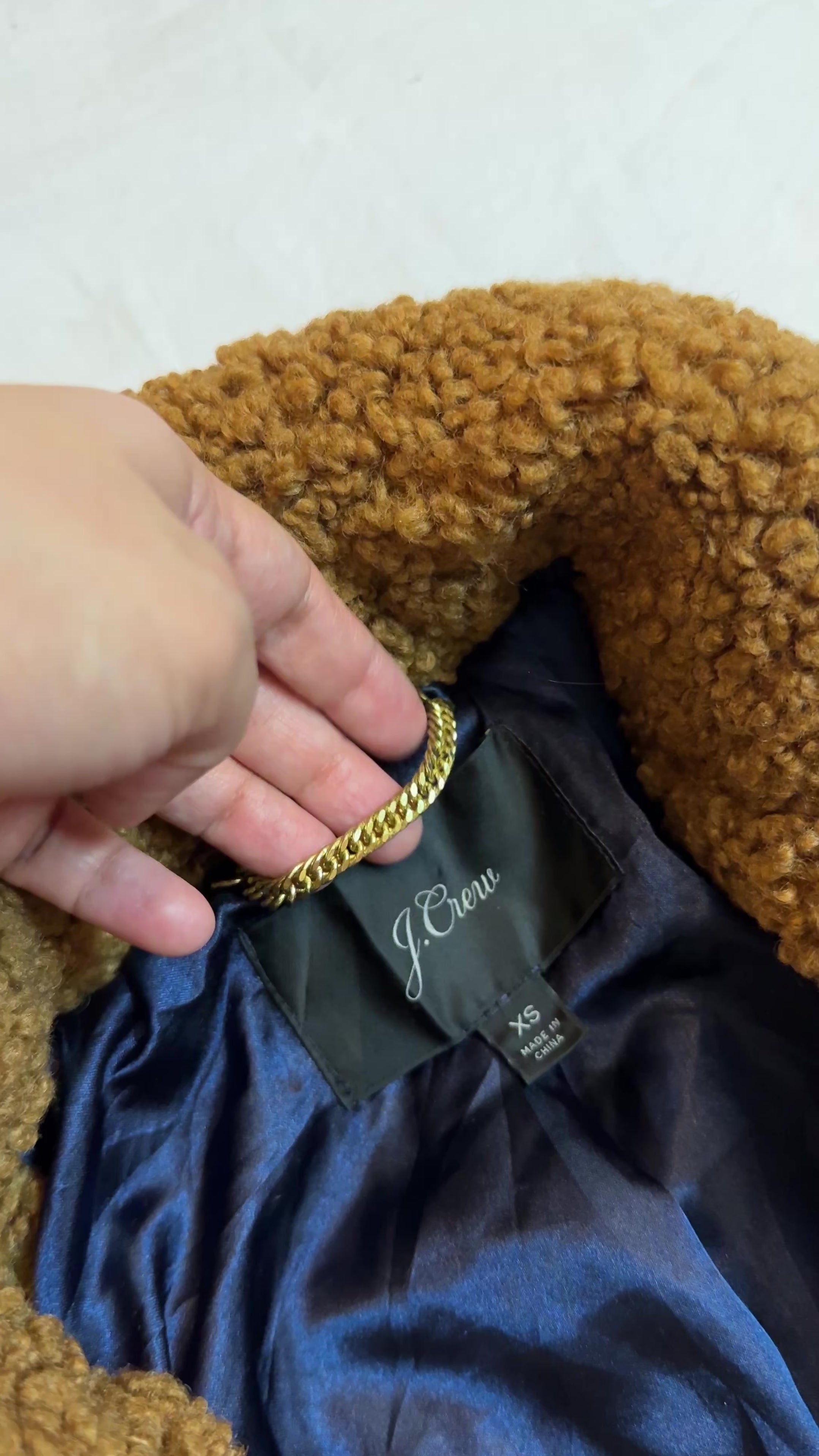 J.CREW (CONDITION : PREMIUM PLUS)TEDDY WOOL COAT